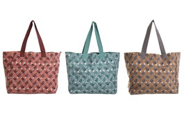 DKD Home Decor Bolso de Algodón Zambia Surtido de 3 Unidades
