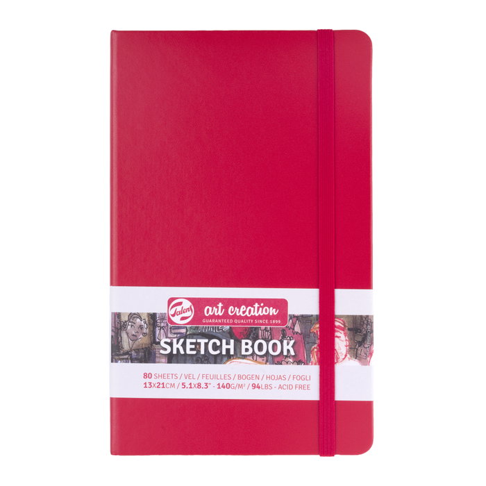 Talens Art Creation Cuaderno Bocetos Rojo 13 x 21 cm 140 g 80 Hojas