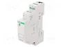 F&F Relé de instalación monoestable SPDT 24VAC/24VDC