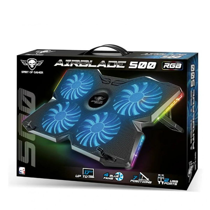 Base de Refrigeración para Portátil Spirit of Gamer SOG-VE500RGB Base de Refrigeración para Portátil Spirit of Gamer SOG-VE500RGB
