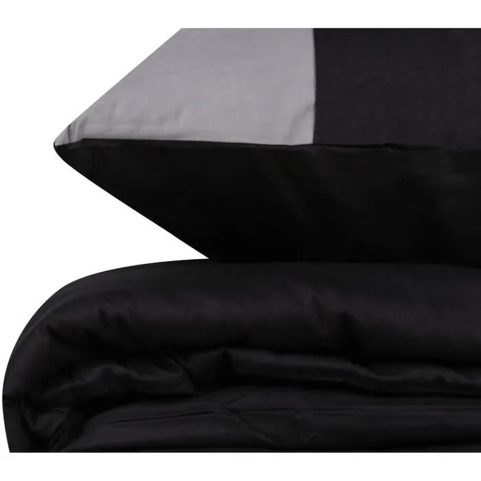 Lidl Juego de Cama 220x240 cm + 2 Fundas Almohada 60x60 cm 100% Algodón Negro