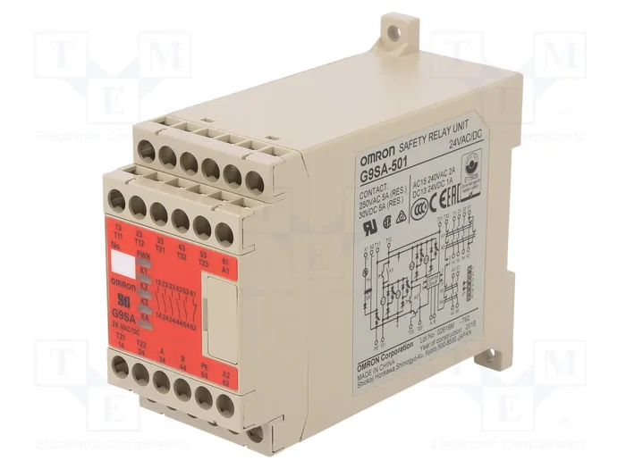 OMRON G9SA-501-24 Relé de Seguridad 24VAC/24VDC OMRON G9SA-501-24 Relé de Seguridad 24VAC/24VDC