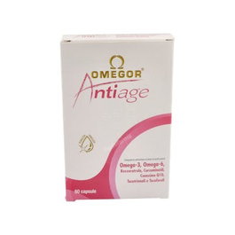 Omegor Antiage 60 Perlas Omega-3 EPA DHA GLA Resveratrol Ácido Alfa Lipoico Vitamina E