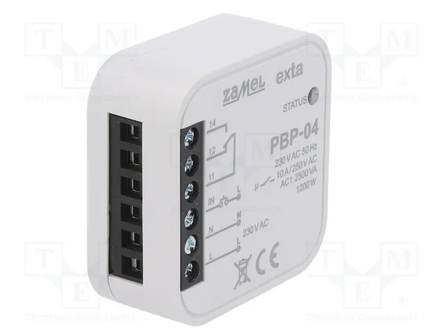 ZAMEL Relé de instalación biestable por impulsos SPDT 230V AC