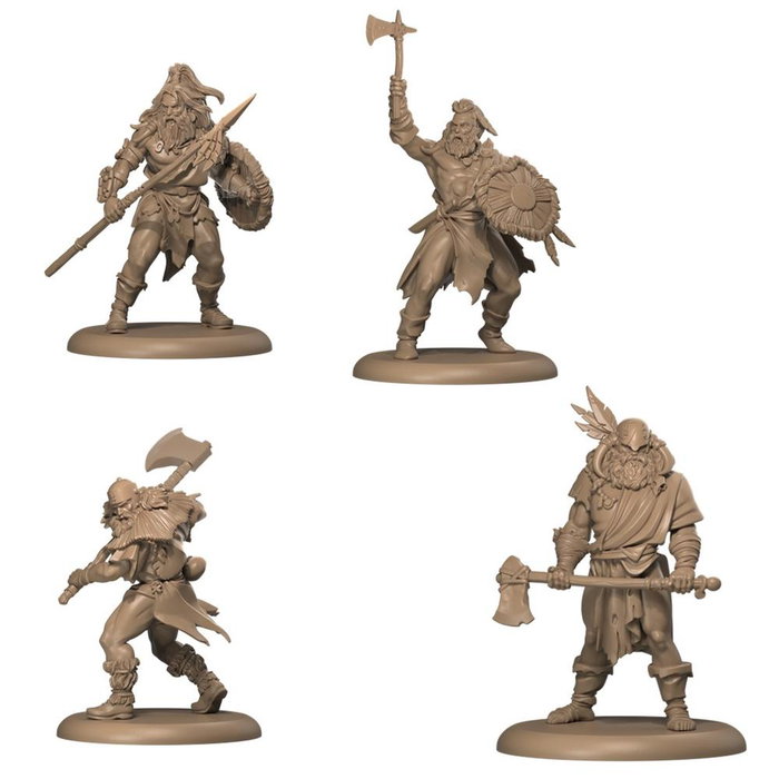 CMON Juego de Mesa Canción de Hielo y Fuego - Expansión Grajos de Piedra, Unidad Mercenaria, 12 Miniaturas, Ref. EECMSI158, Juego en Español