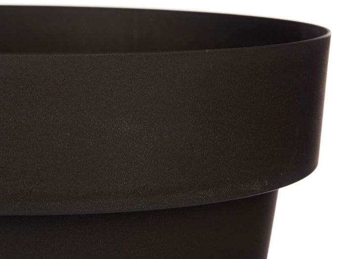 Ibergarden Maceta Plástico Antracita con Reserva de Agua 39x34x39 cm Capacidad 28L (Set de 6)