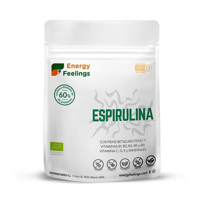 ENERGY FEELINGS Espirulina en polvo ECO VEGAN SG 204 g ENERGY FEELINGS Espirulina en polvo ECO VEGAN SG 204 g
