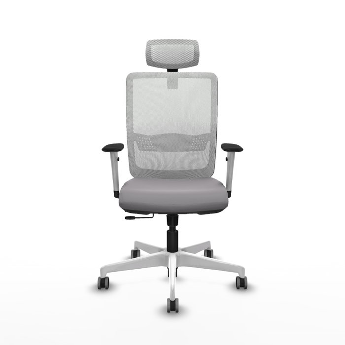PIQUERAS Y CRESPO Silla de oficina Haches Gris y Blanco PIQUERAS Y CRESPO Silla de oficina Haches Gris y Blanco