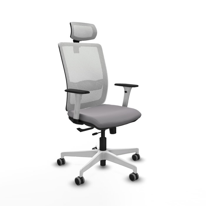 PIQUERAS Y CRESPO Silla de oficina Haches Gris y Blanco PIQUERAS Y CRESPO Silla de oficina Haches Gris y Blanco