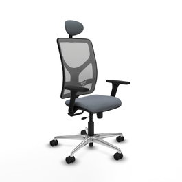 PIQUERAS Y CRESPO Silla de oficina Motilla Gris con Mecanismo Sincro/Traslack