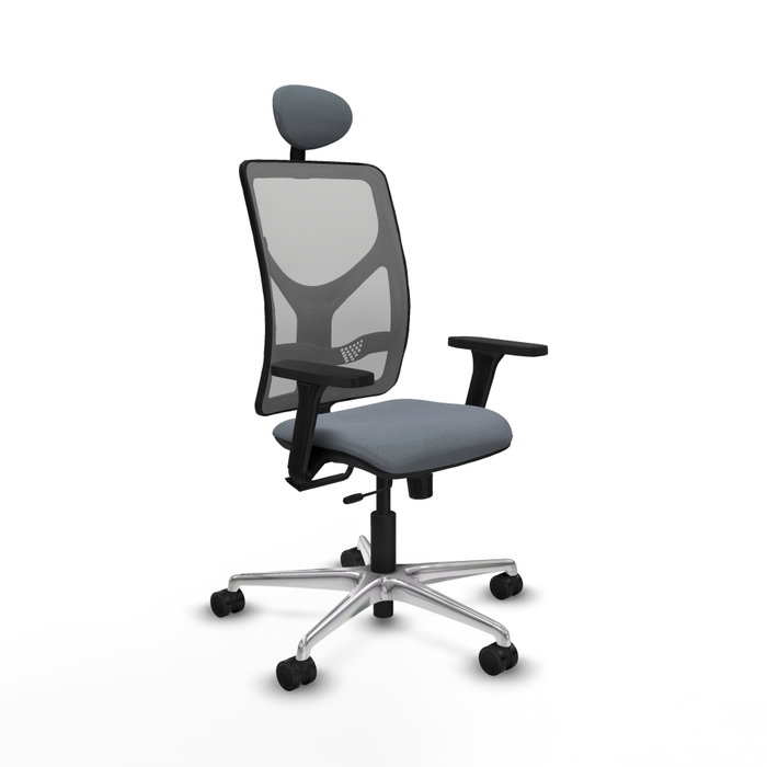 PIQUERAS Y CRESPO Silla de oficina Motilla Gris con Mecanismo Sincro/Traslack PIQUERAS Y CRESPO Silla de oficina Motilla Gris con Mecanismo Sincro/Traslack
