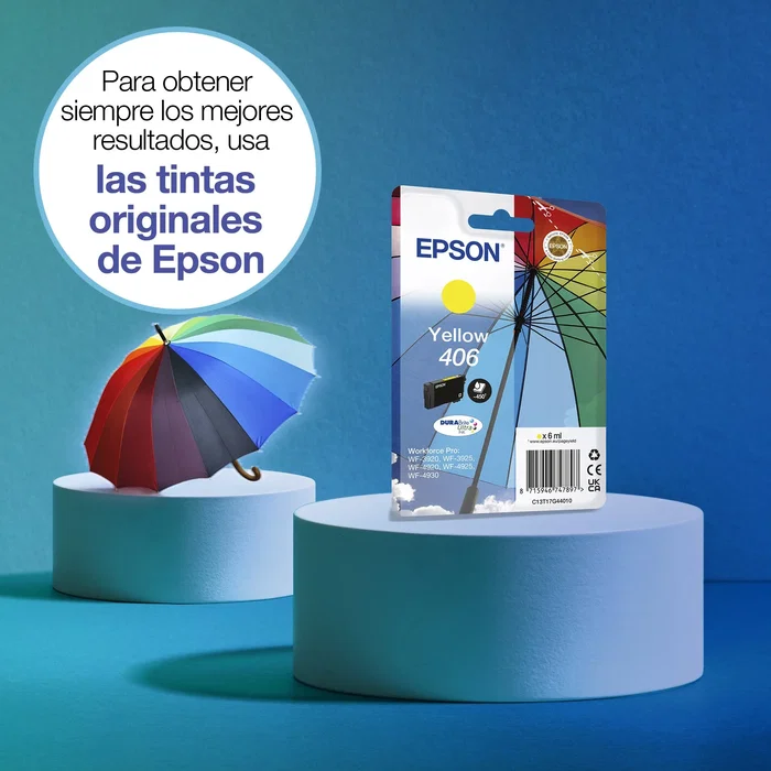 Epson 406 DURABrite Ultra Cartucho de Tinta Amarillo Epson 406 DURABrite Ultra Cartucho de Tinta Amarillo