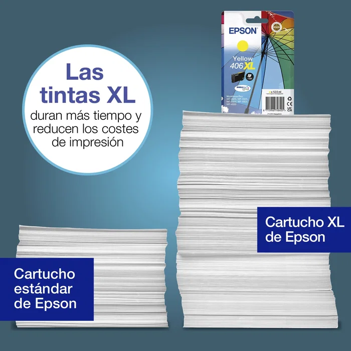 Epson 406 DURABrite Ultra Cartucho de Tinta Amarillo Epson 406 DURABrite Ultra Cartucho de Tinta Amarillo