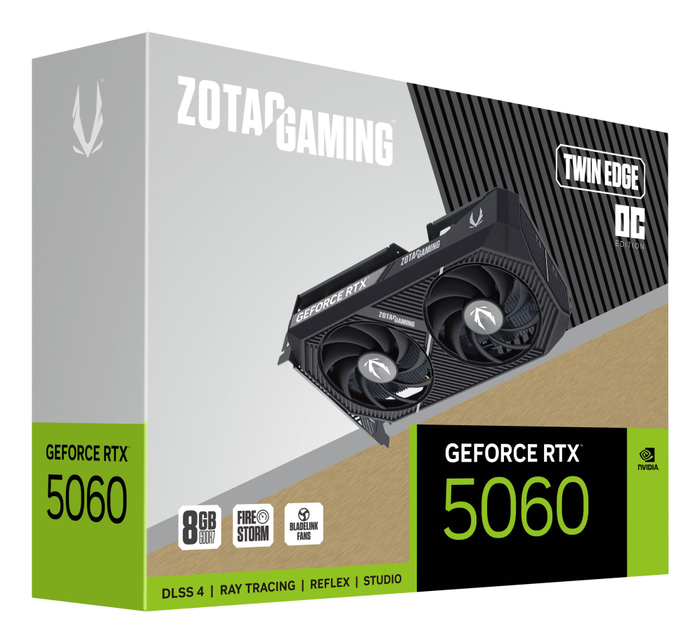 Zotac RTX 5060 Twin Edge OC 8GB GDDR7 Tarjeta Gráfica Zotac RTX 5060 Twin Edge OC 8GB GDDR7 Tarjeta Gráfica