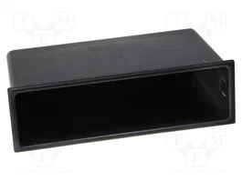 ACV Caseta de radio universal negra 58,4x187,6mm