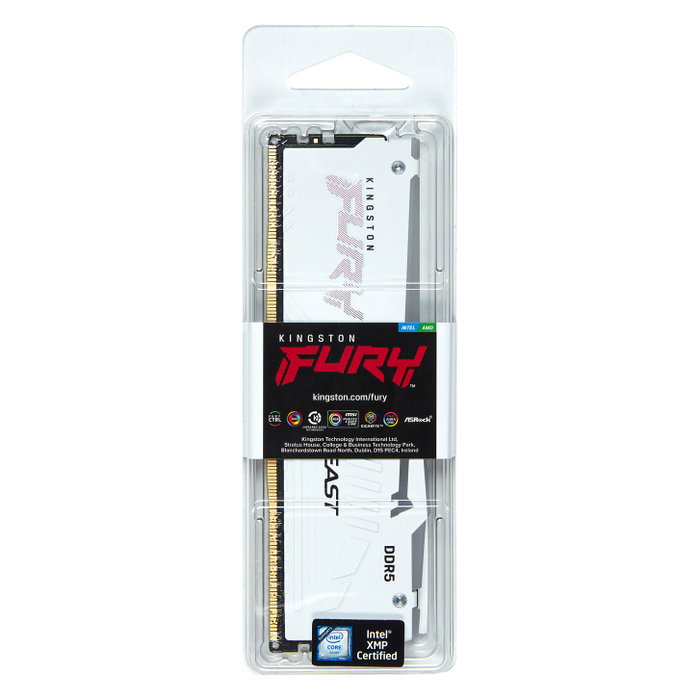 Kingston FURY Beast RGB 16 GB 6000 MT/s DDR5 CL36 Blanco Kingston FURY Beast RGB 16 GB 6000 MT/s DDR5 CL36 Blanco
