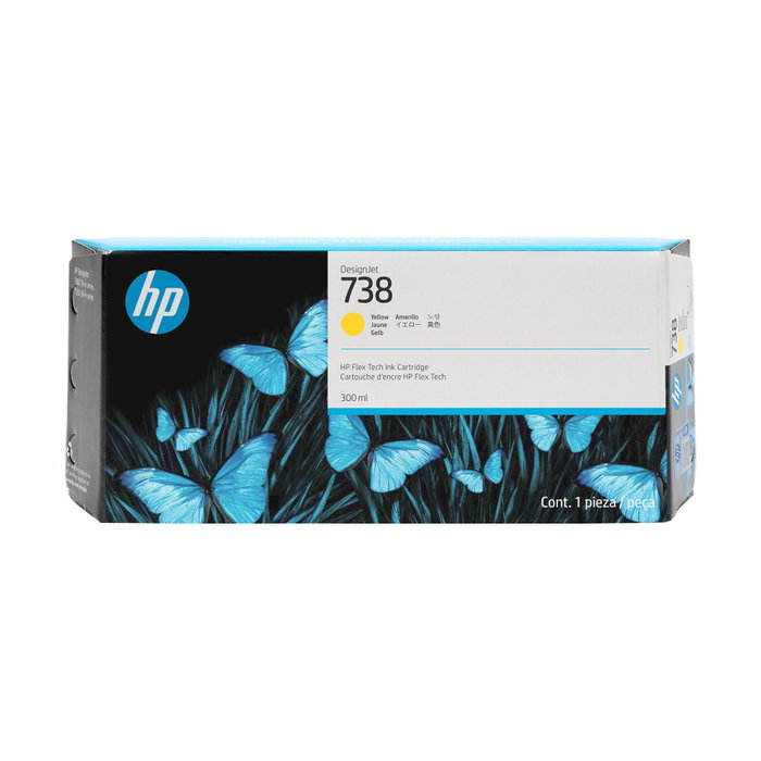 HP 738 Cartucho de Tinta Amarillo 300ml XL HP 738 Cartucho de Tinta Amarillo 300ml XL