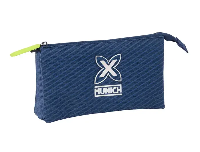 Safta Portatodo Triple Munich Blue Indigo 22x12x3 cm Safta Portatodo Triple Munich Blue Indigo 22x12x3 cm