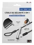 T'nb Cable Lock 3-en-1 compatible con T-bar, Nano y Wedge