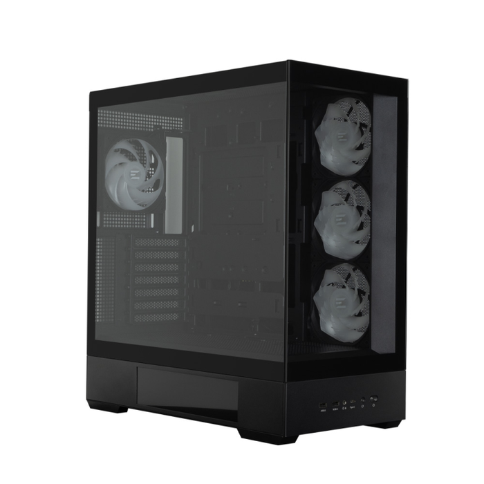 Zalman P40 DS BLACK Midi Tower PC Negro con Pantalla LCD 9.1"