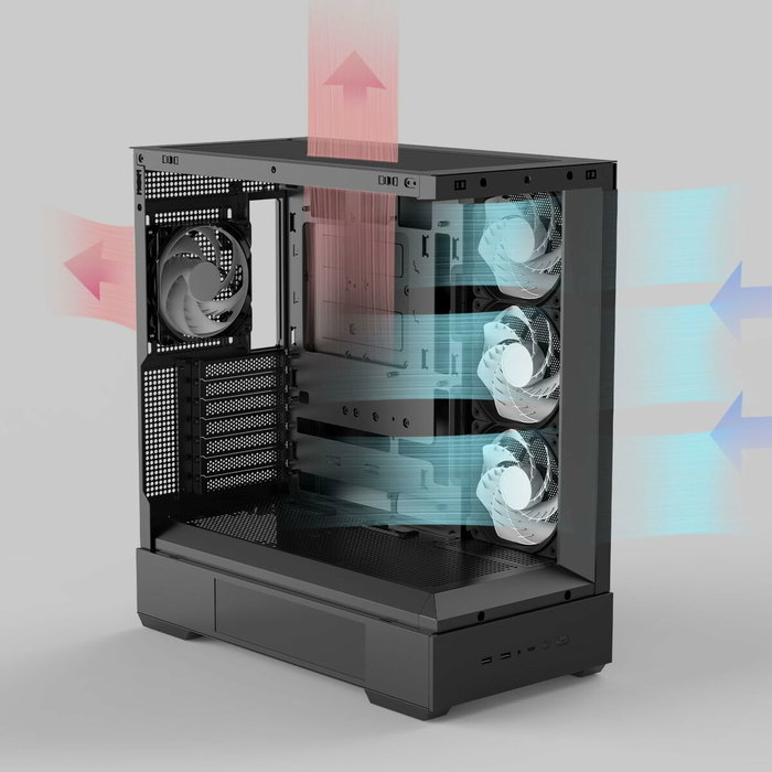 ZALMAN P40 DS BLACK Midi Tower Negro ZALMAN P40 DS BLACK Midi Tower Negro