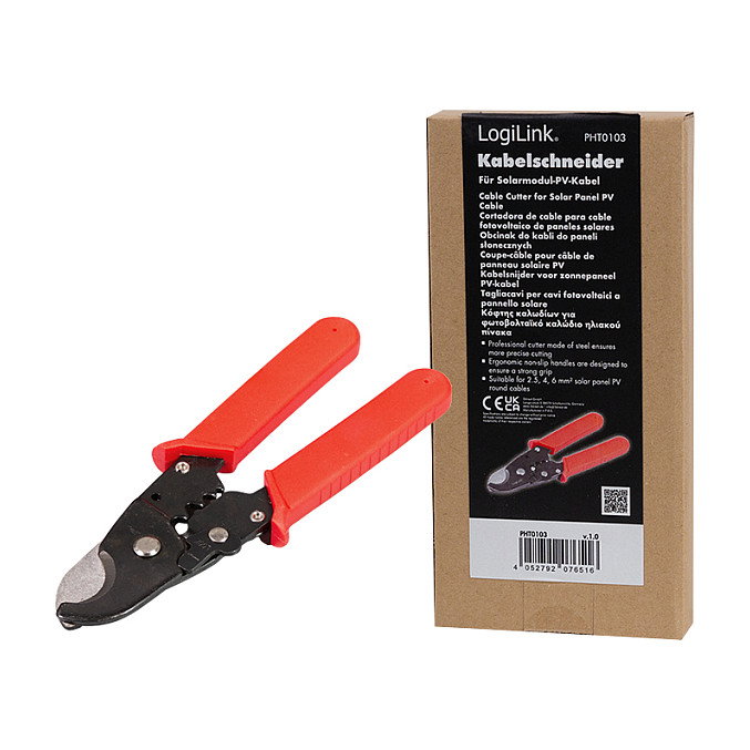 LogiLink Pelacables para cables de paneles solares PV 2.5/4.0/6.0 mm² LogiLink Pelacables para cables de paneles solares PV 2.5/4.0/6.0 mm²