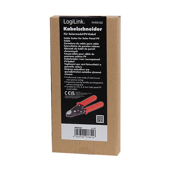 LogiLink Pelacables para cables de paneles solares PV 2.5/4.0/6.0 mm² LogiLink Pelacables para cables de paneles solares PV 2.5/4.0/6.0 mm²
