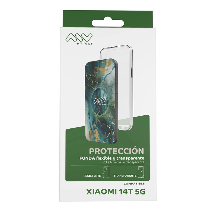myway funda compatible con Xiaomi 14T 5G transparente