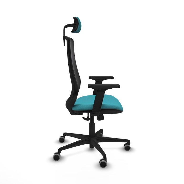 PIQUERAS Y CRESPO Silla de oficina Mardos con Mecanismo Sincro, Turquesa y Negro PIQUERAS Y CRESPO Silla de oficina Mardos con Mecanismo Sincro, Turquesa y Negro