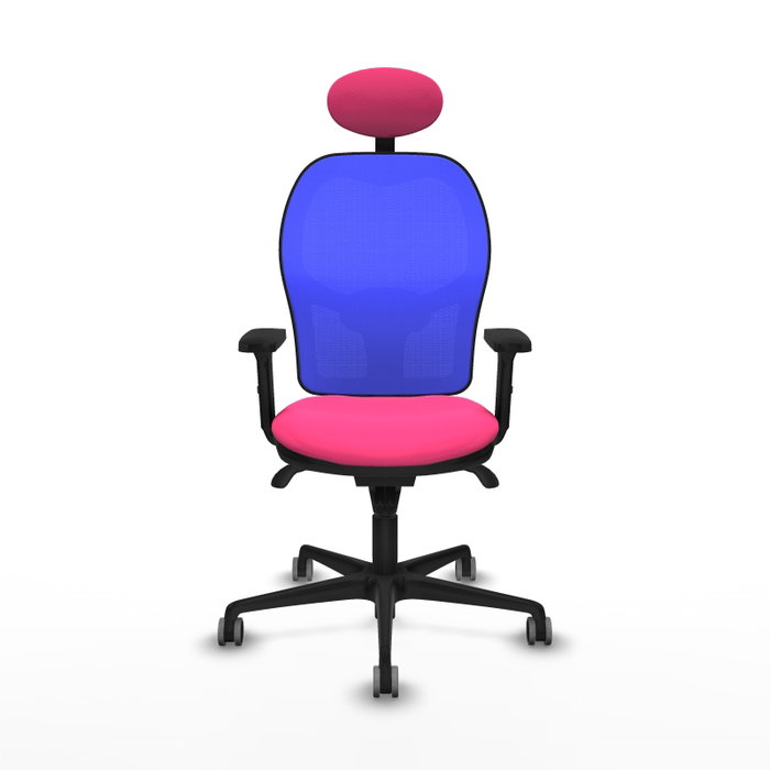 PIQUERAS Y CRESPO Silla de oficina Jorquera con mecanismo Sincro, Rosa y Azul PIQUERAS Y CRESPO Silla de oficina Jorquera con mecanismo Sincro, Rosa y Azul