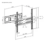 Aisens Soporte de Pared WT70TSLE-325 Giratorio e Inclinable para TV 32-70 pulgadas