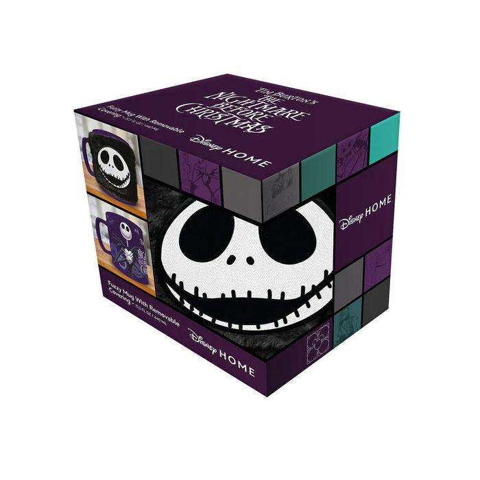 PYRAMID Taza funda de peluche Jack Pesadilla Antes de Navidad Disney 440ml Cerámica Nylon Microondas Lavavajillas