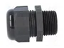 HELU Sello aislante HELUTOP HT-NPT NPT3/4 poliamida negro