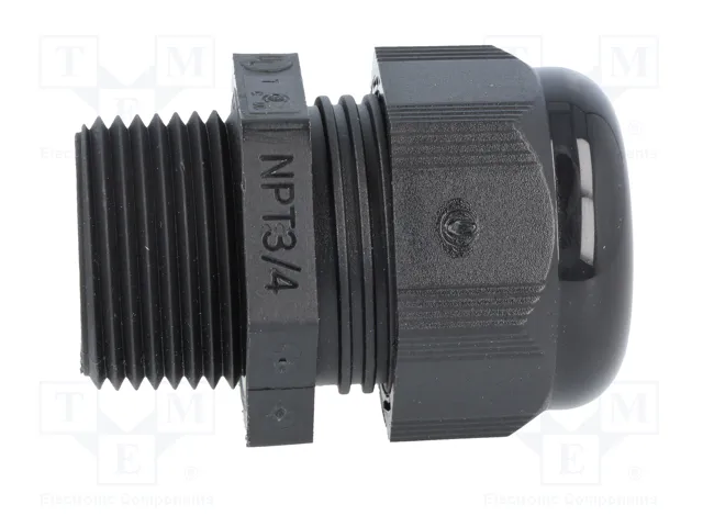 HELU Sello aislante HELUTOP HT-NPT NPT3/4 poliamida negro