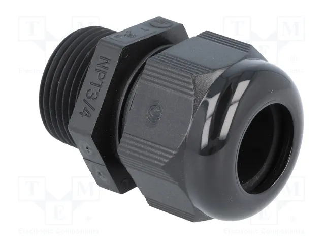 HELU Sello aislante HELUTOP HT-NPT NPT3/4 poliamida negro