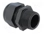 HELU Sello aislante HELUTOP HT-NPT NPT3/4 poliamida negro