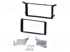 PER.PIC. Bastidor de montaje de radio Mitsubishi ASX 2010-> 2 DIN Negro