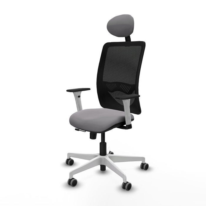 PIQUERAS Y CRESPO Silla de oficina Zulema con mecanismo Sincro/Traslack, Gris y Negro PIQUERAS Y CRESPO Silla de oficina Zulema con mecanismo Sincro/Traslack, Gris y Negro