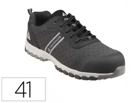Deltaplus Zapato de Seguridad Boston Deportivo Poliéster con Refuerzo TPU Suela Sellada Negro Talla 41 EN ISO 20345:S1PS-CI-FO-A-E-ESD-SR