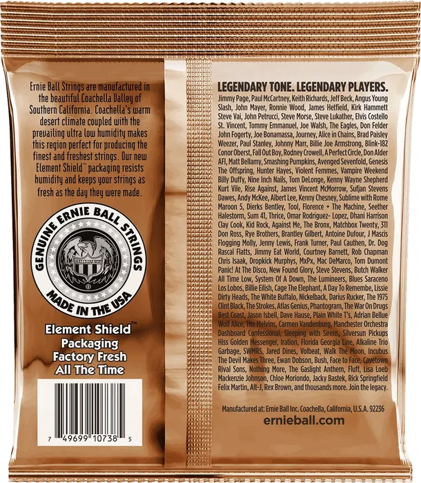 ERNIEBALL 92/8 Phosphor Bronze Juego Acústica 12 Cuerdas Light 10-48