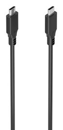 AISENS - CABLE USB 3.2 GEN2x2 20GBPS 8K@30HZ 5A 100W E-MARKER, TIPO USB-C/M-USB-C/M, NEGRO, 3.0M