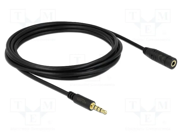 DeLOCK 84668 Cable de extensión de audio 3,5 mm 4 Pin de 3 m negro DeLOCK 84668 Cable de extensión de audio 3,5 mm 4 Pin de 3 m negro