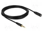 DeLOCK 84668 Cable de extensión de audio 3,5 mm 4 Pin de 3 m negro