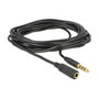 DeLOCK Cable de extensión de audio 3,5 mm 4 Pin Macho a Hembra 3 m Negro