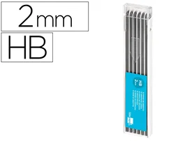 Liderpapel Minas Grafito 2 mm Estuche de 12 Minas Longitud 120 mm HB