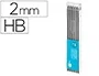 Liderpapel Minas Grafito 2 mm Estuche de 12 Minas Longitud 120 mm HB