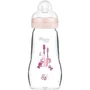 Mam Biberón de Vidrio 260 ml - Flow Teat 2 - Rosa - 0 a 6 Meses