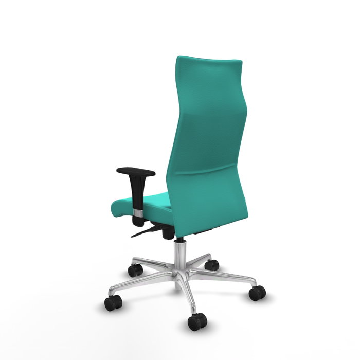 PIQUERAS Y CRESPO Sillón Albacete Turquesa con Mecanismo Sincro y Base de Aluminio PIQUERAS Y CRESPO Sillón Albacete Turquesa con Mecanismo Sincro y Base de Aluminio