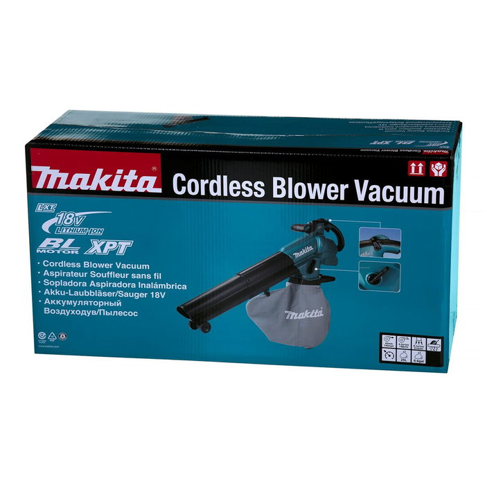 Makita DUB187Z Aspiradora y sopladora de hojas inalámbrica con trituración Makita DUB187Z Aspiradora y sopladora de hojas inalámbrica con trituración