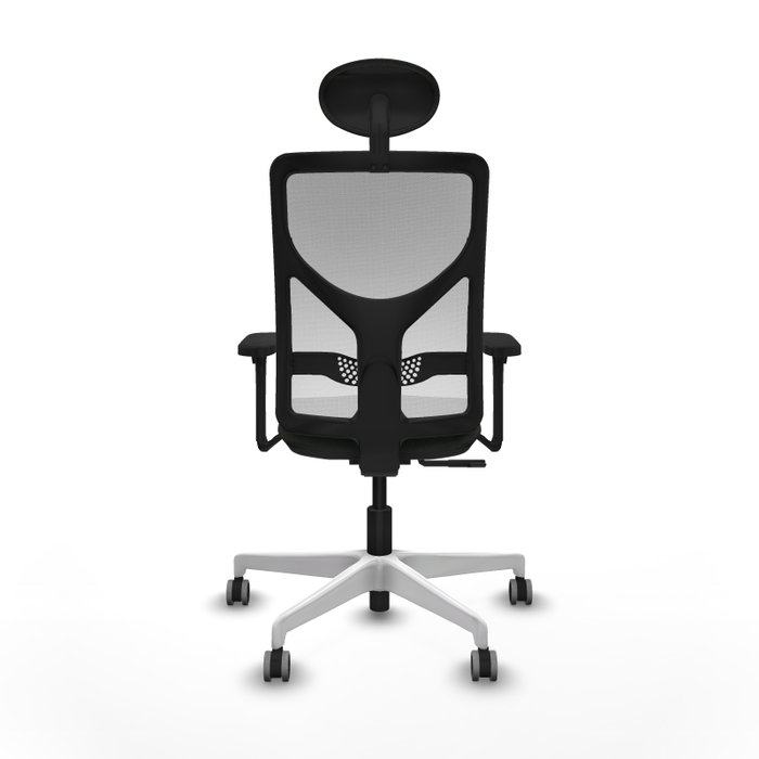 PIQUERAS Y CRESPO Silla de oficina Motilla con mecanismo Sincro, Tela Negra y Malla Blanca PIQUERAS Y CRESPO Silla de oficina Motilla con mecanismo Sincro, Tela Negra y Malla Blanca